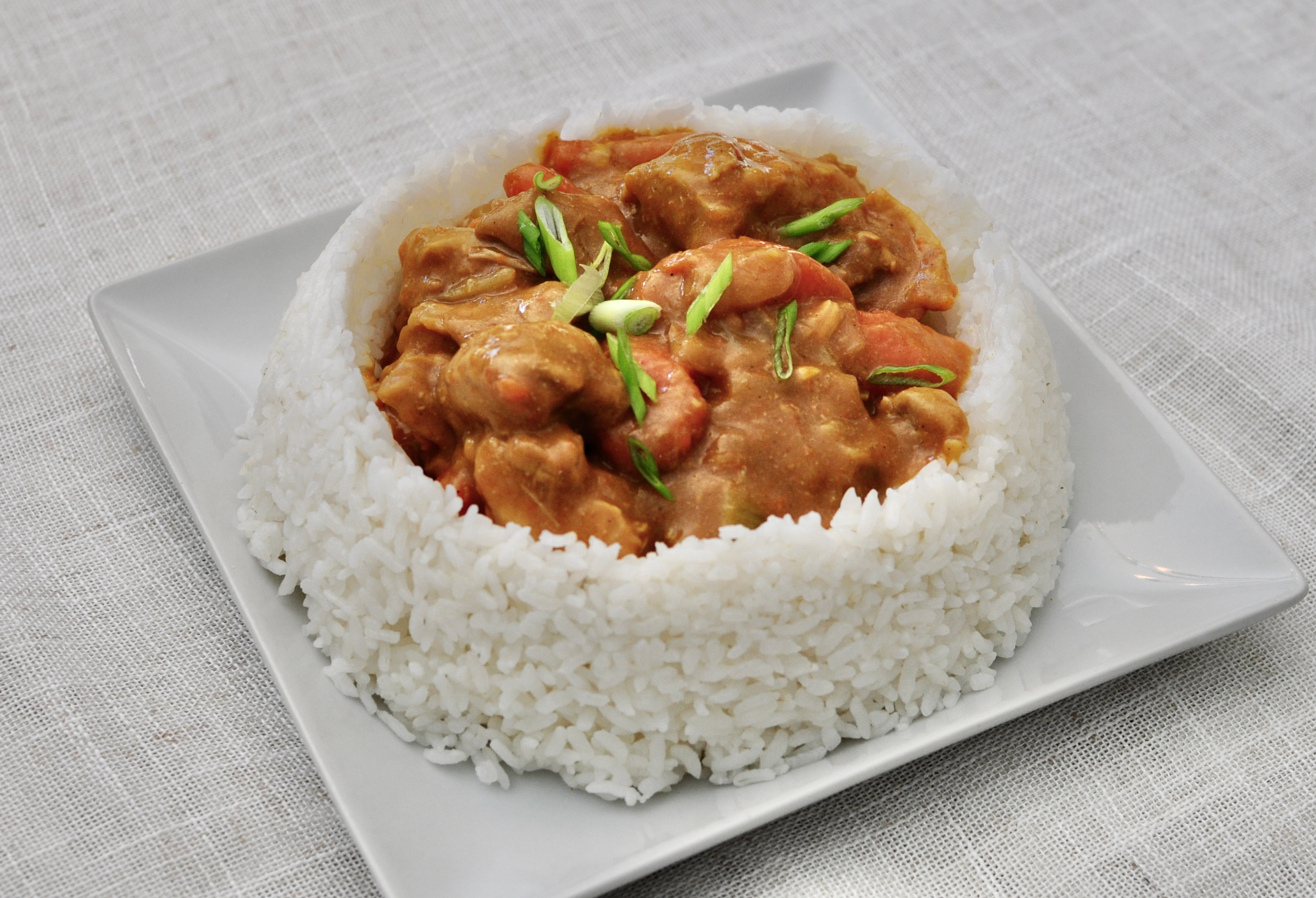 Japanese Chicken Curry with Curry Sauce Mix over Rice