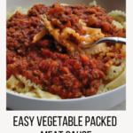 Easy Vegetable Packed Meat Sauce