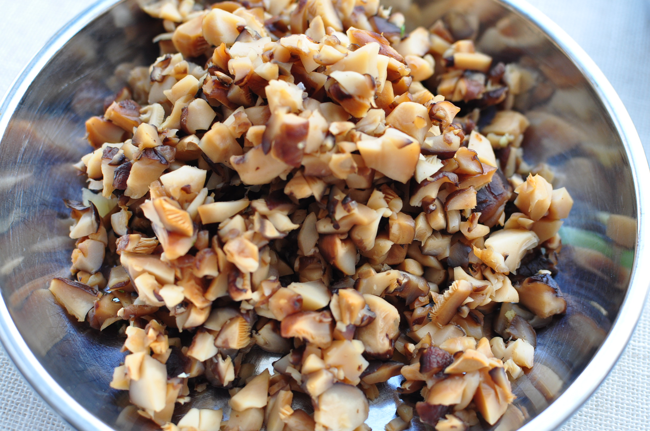 rehydrated shiitake mushrooms