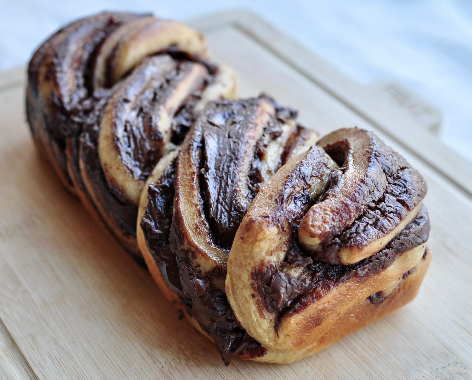 Dark Chocolate Nutella Babka