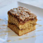 A Slice of Moist Coffee Cake Made with Coffee