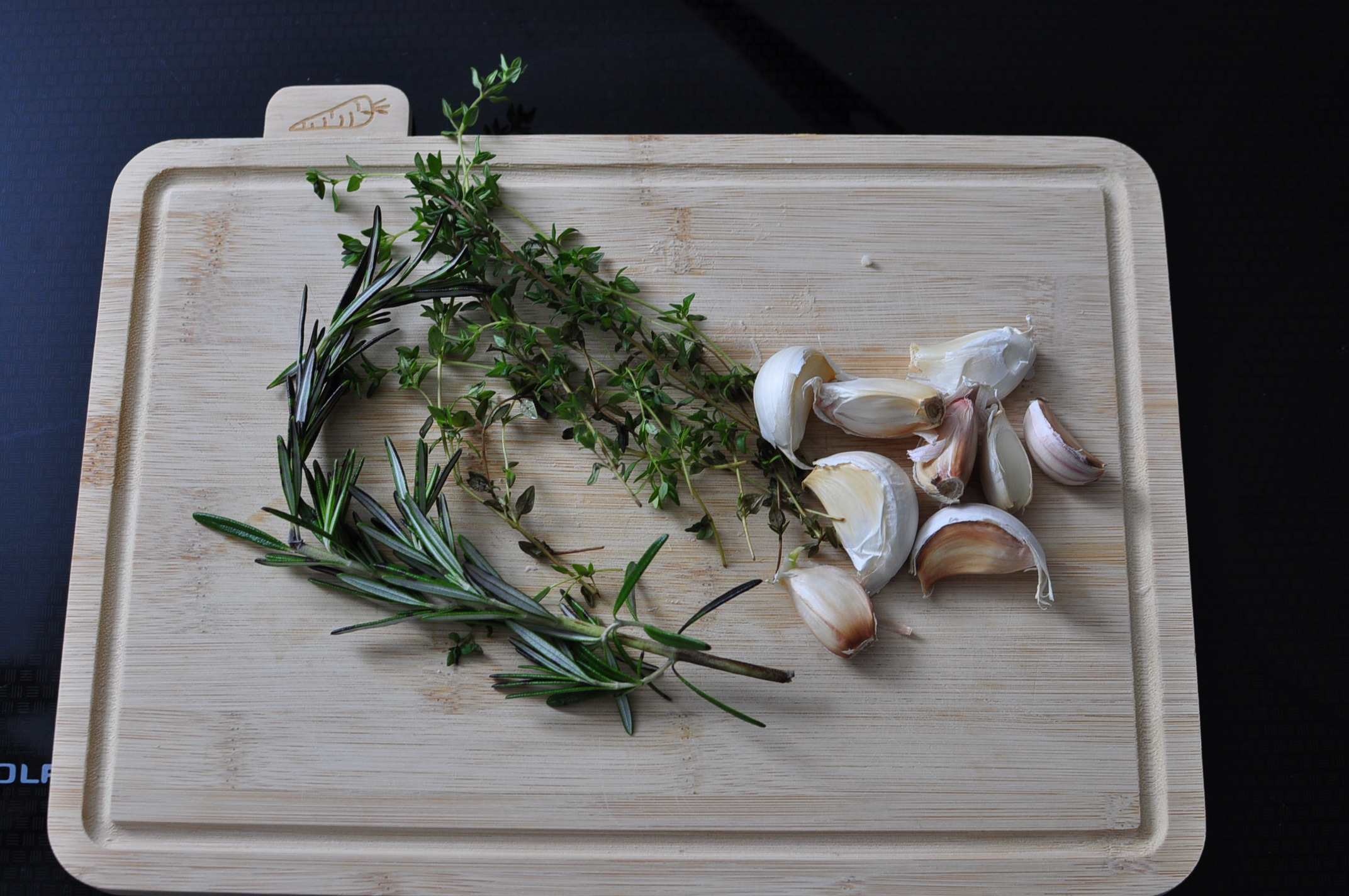 Fresh Garlic and Herbs for Prime Rib