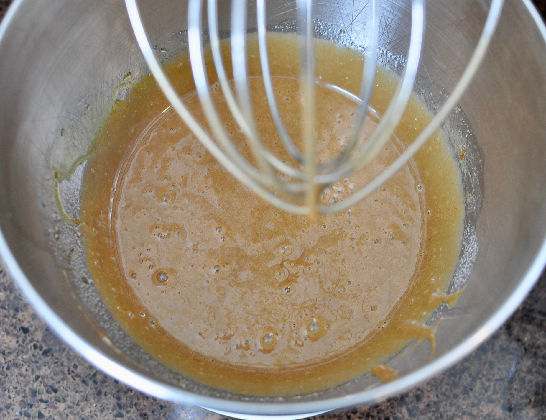 Oil, sugar, eggs, brown sugar and milk tea powder