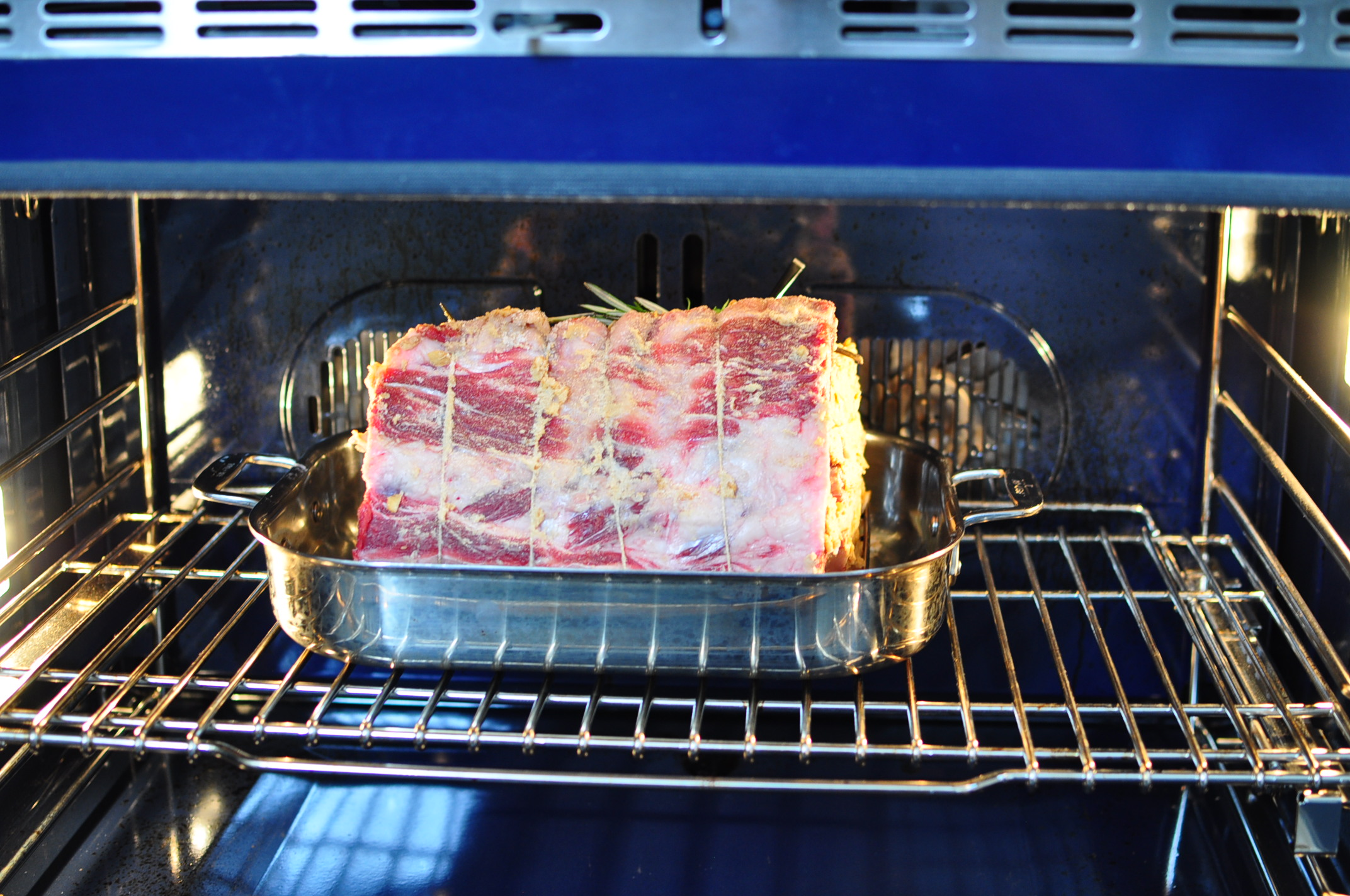 Reverse sear prime rib in oven
