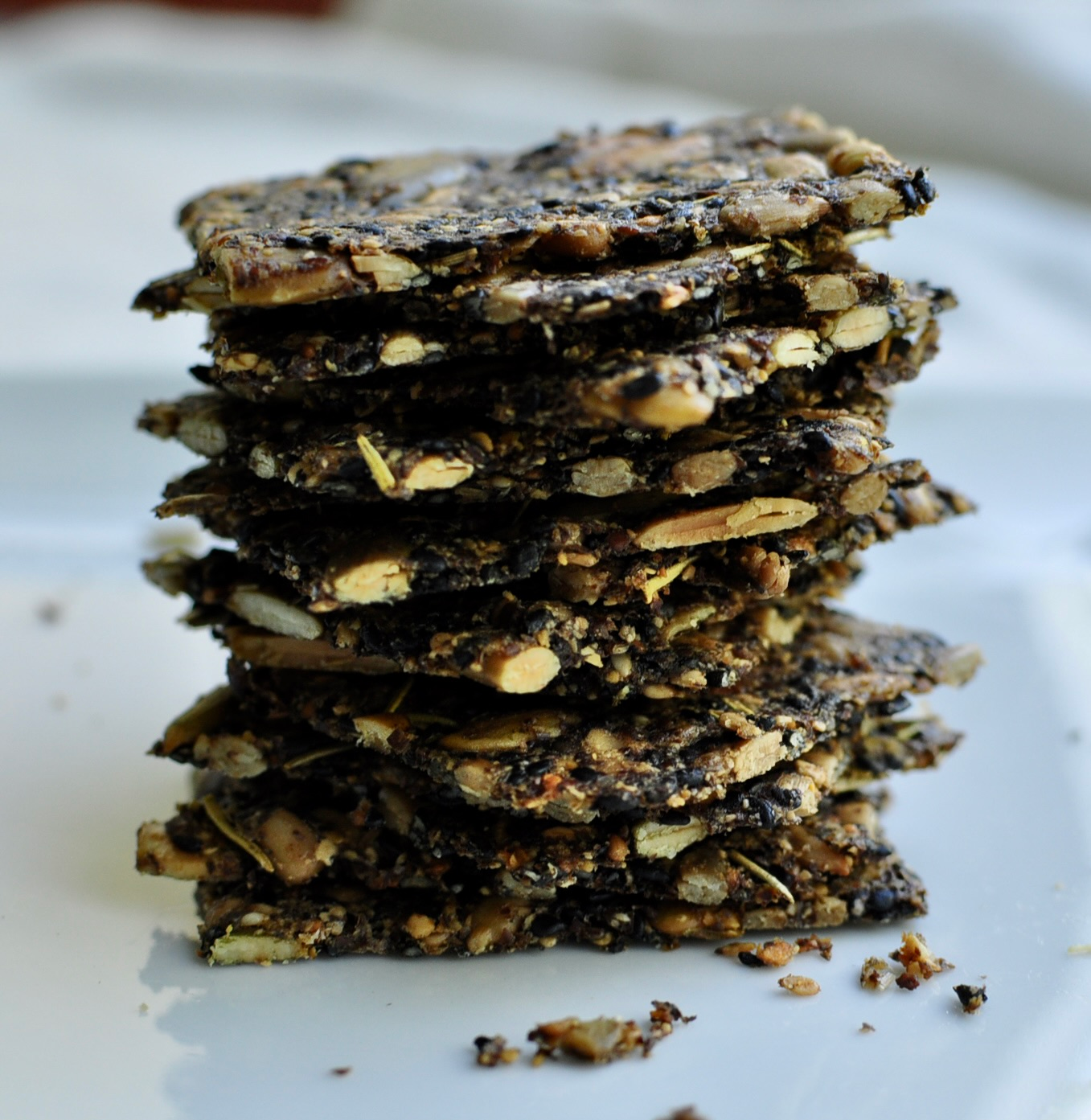 Airy Light Crispy Thin Seed Crackers