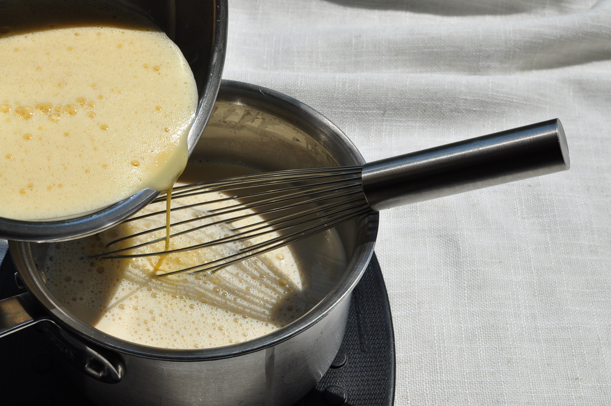 Black Sesame Ice Cream Tempered Egg Custard Recipe