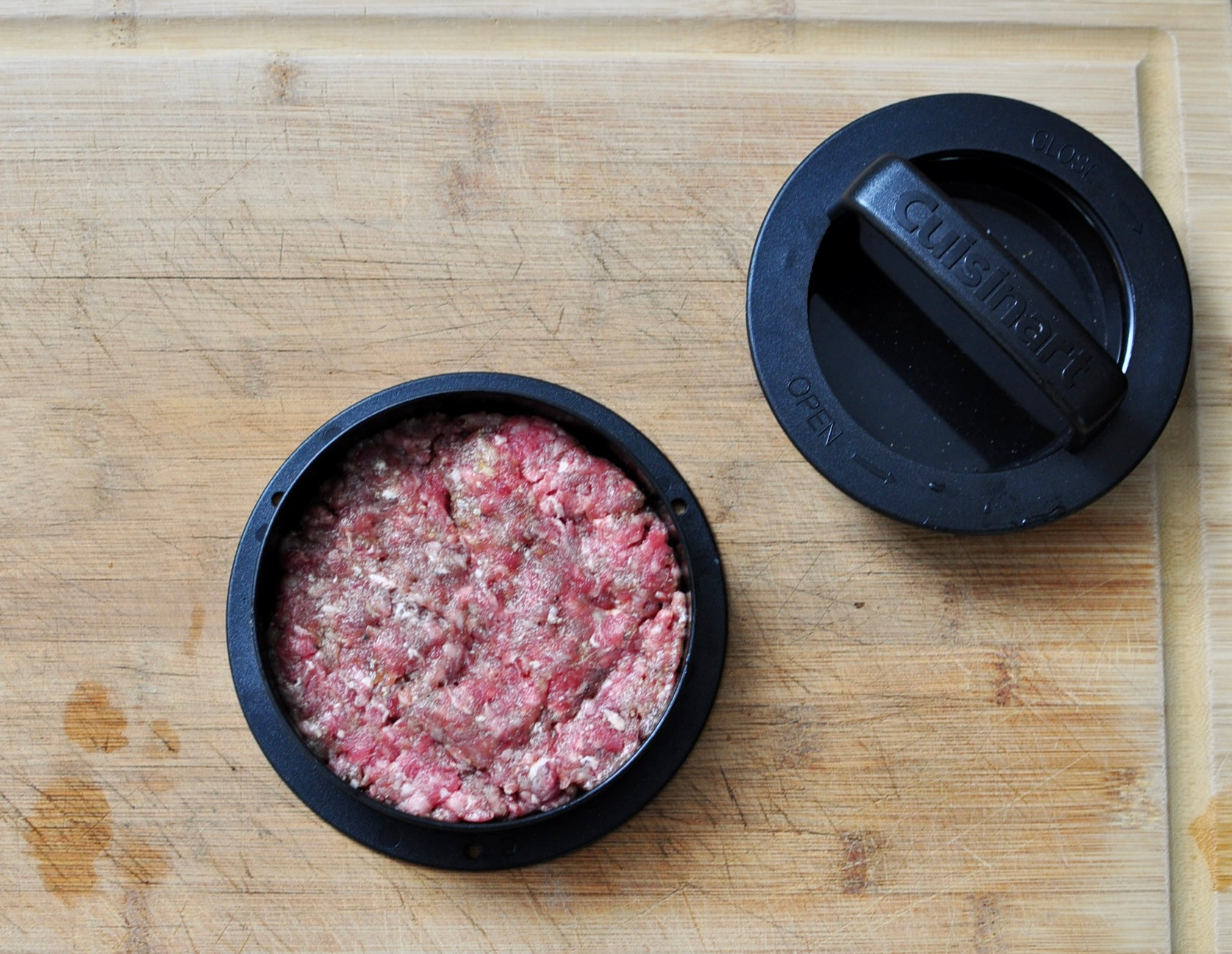 Easy Hamburger Recipe with Shaped with a Burger Press