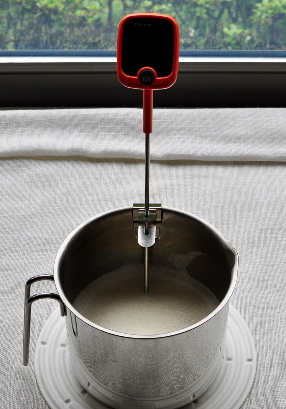Temper Egg Custard 170° for Ice Cream
