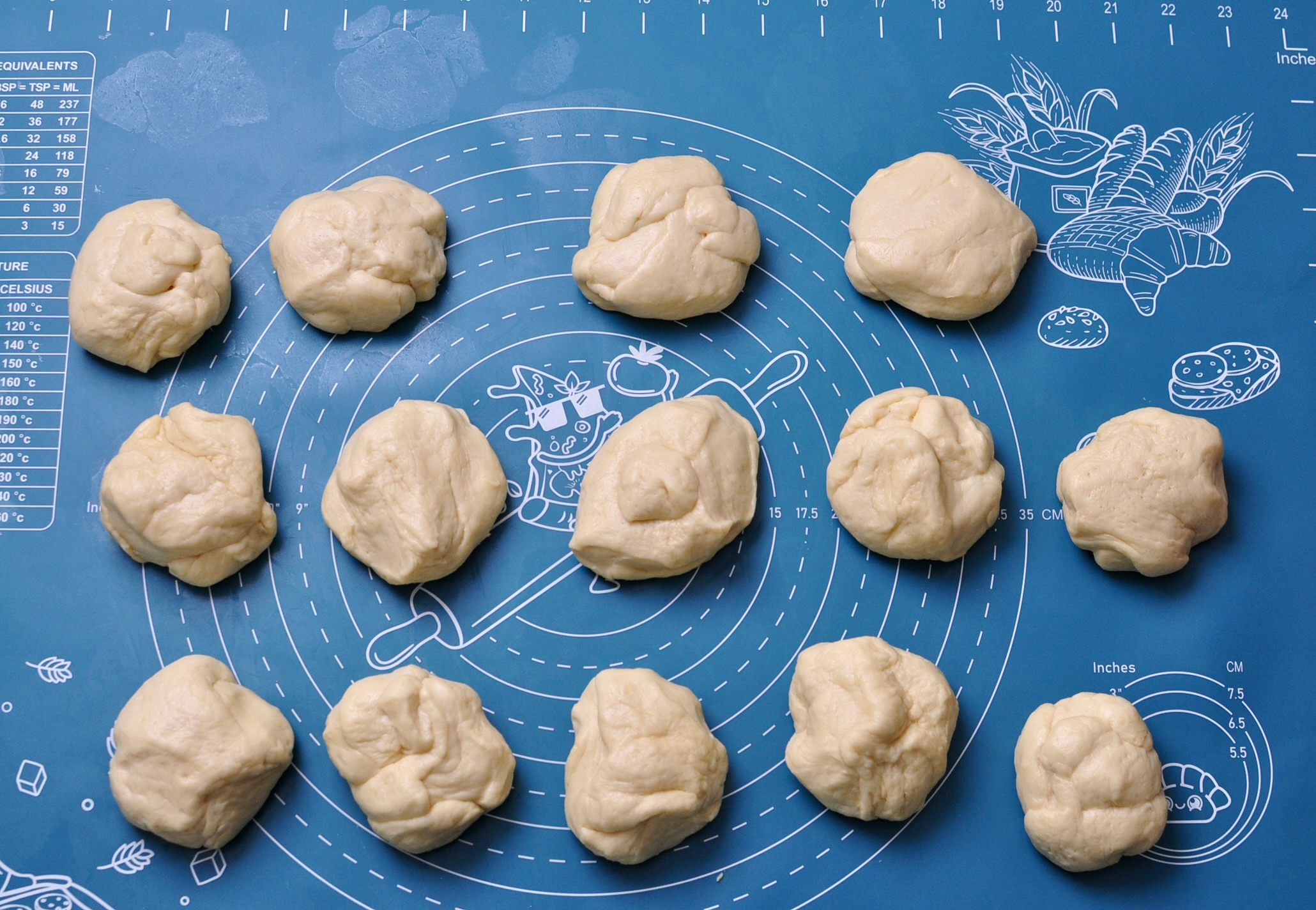 Coconut Cream Bun Dough Pieces