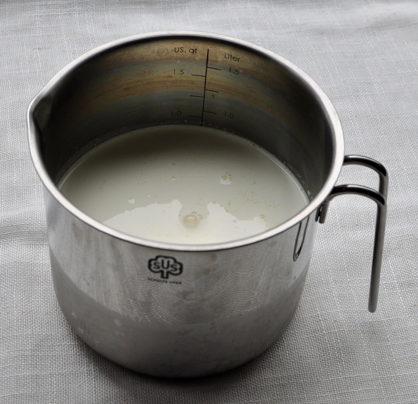 Base for Matcha Green Tea Ice Cream Recipe: heavy cream, milk, sugar, salt