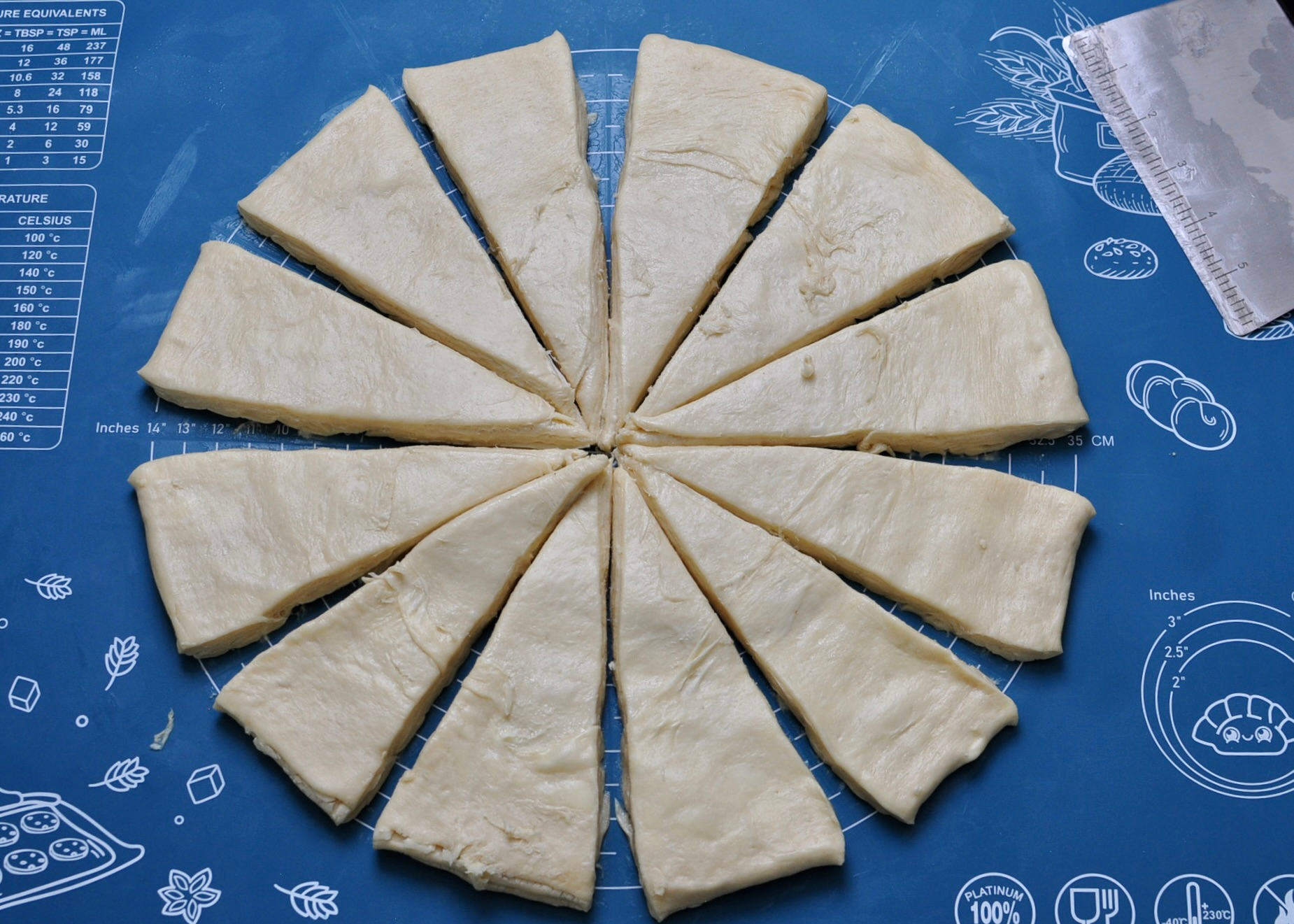 Flaky Layered Dough Cheaters Croissant Triangle Fold Easy Method