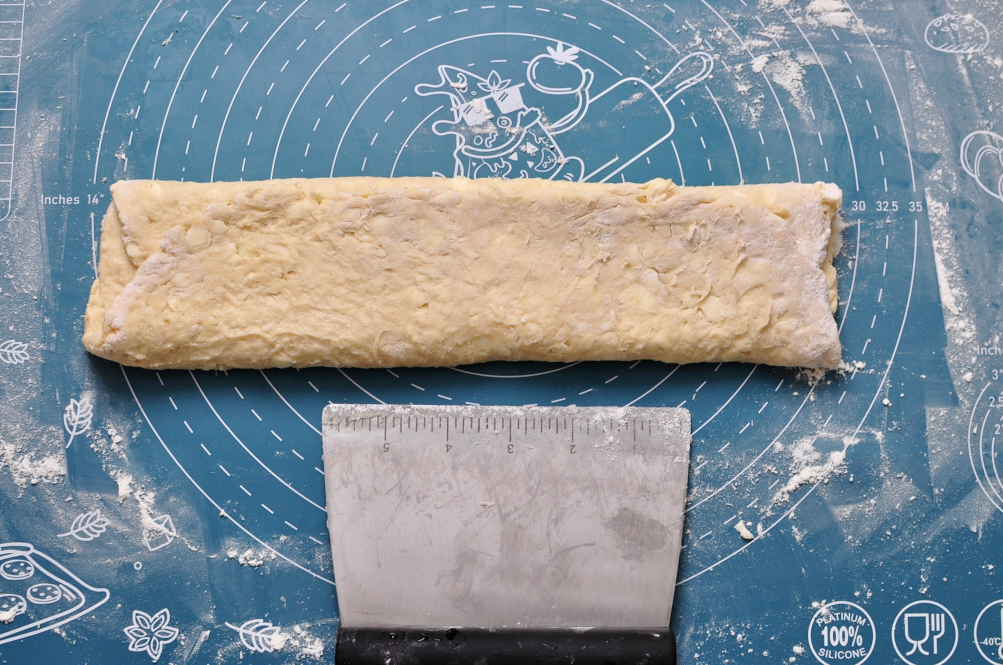 How to Letter Fold Dough for Flaky Croissants