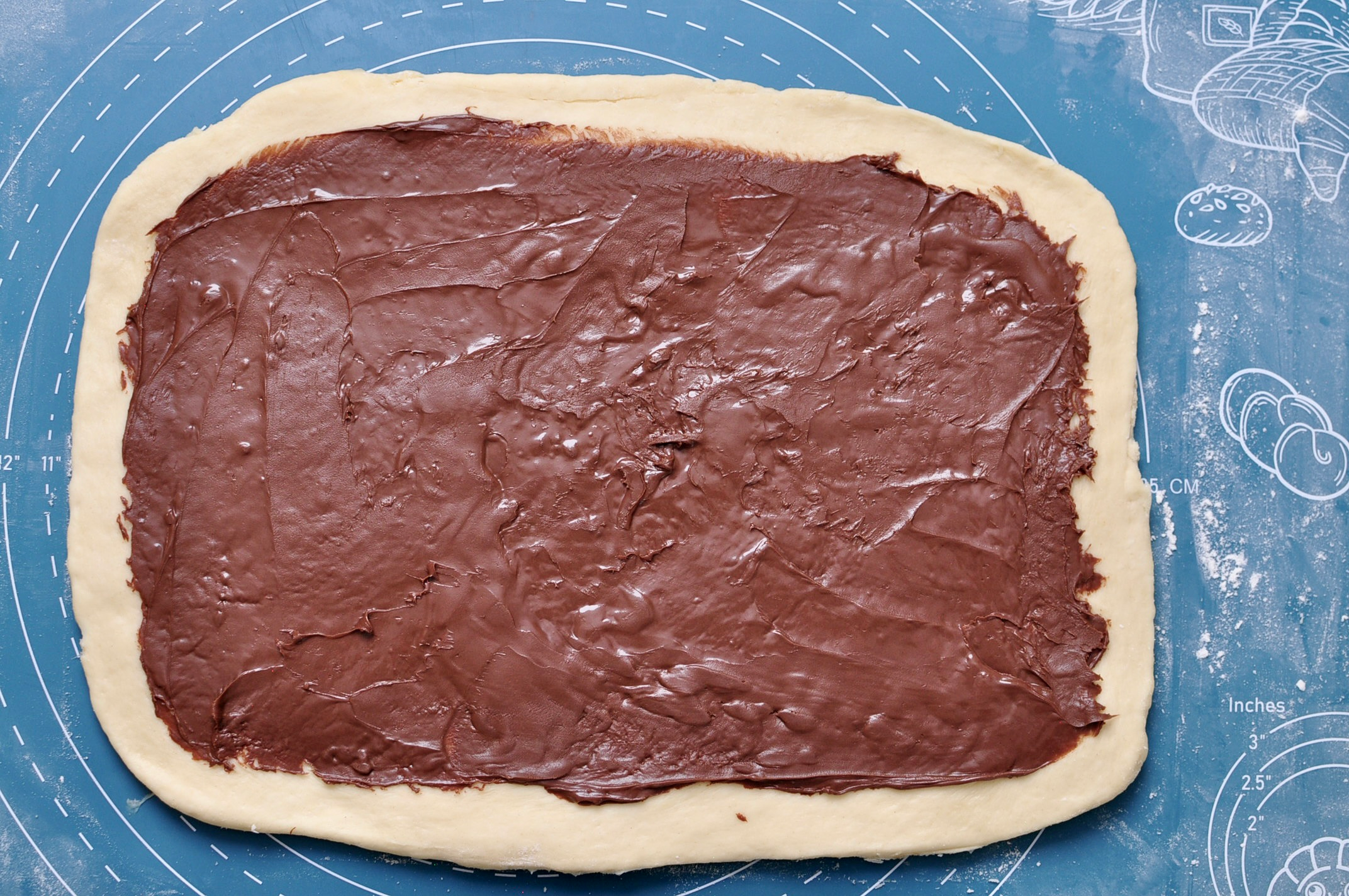 Nutella Spread for Babka Made with Cheaters Croissant Dough