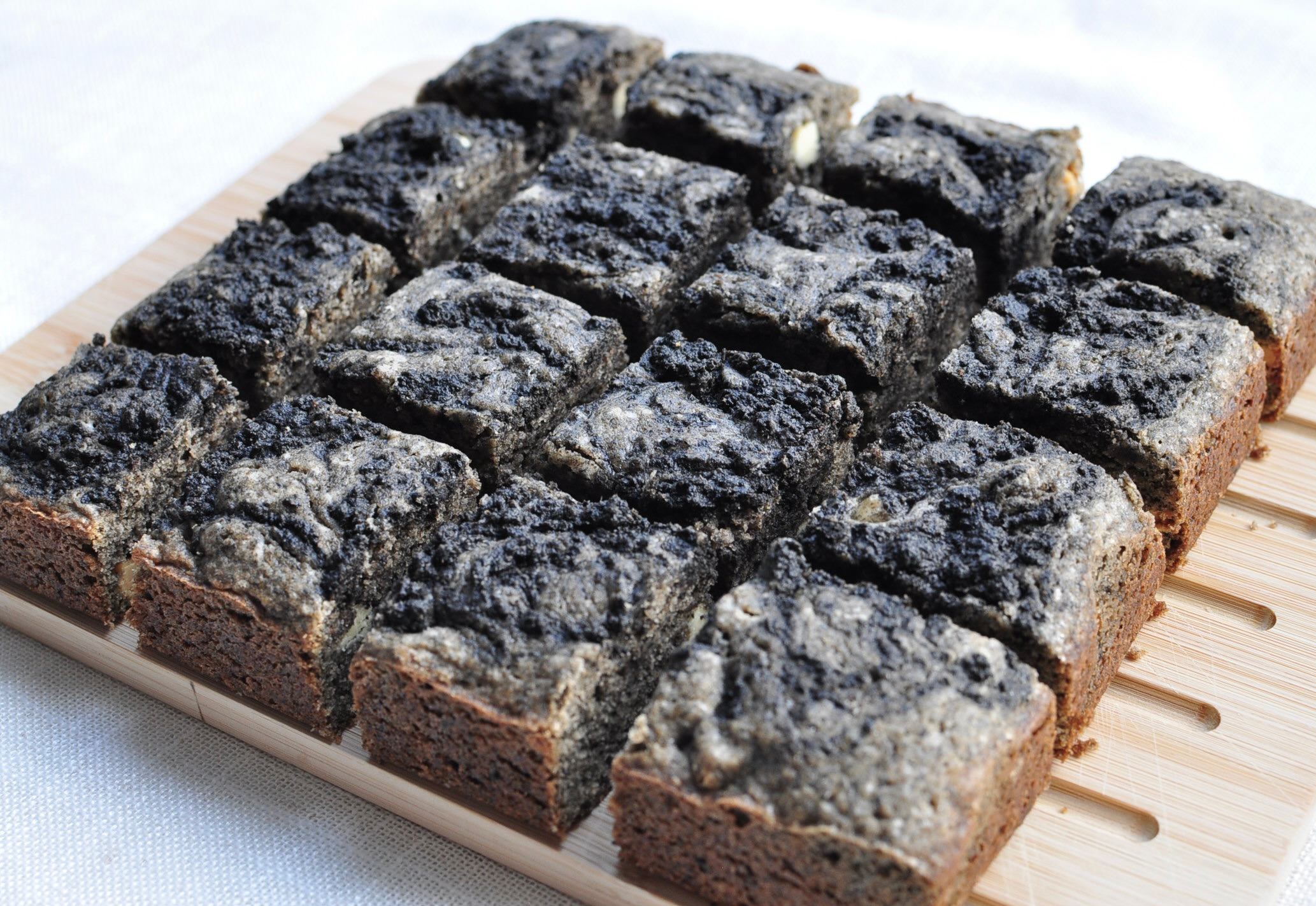black sesame brownies recipe without chocolate