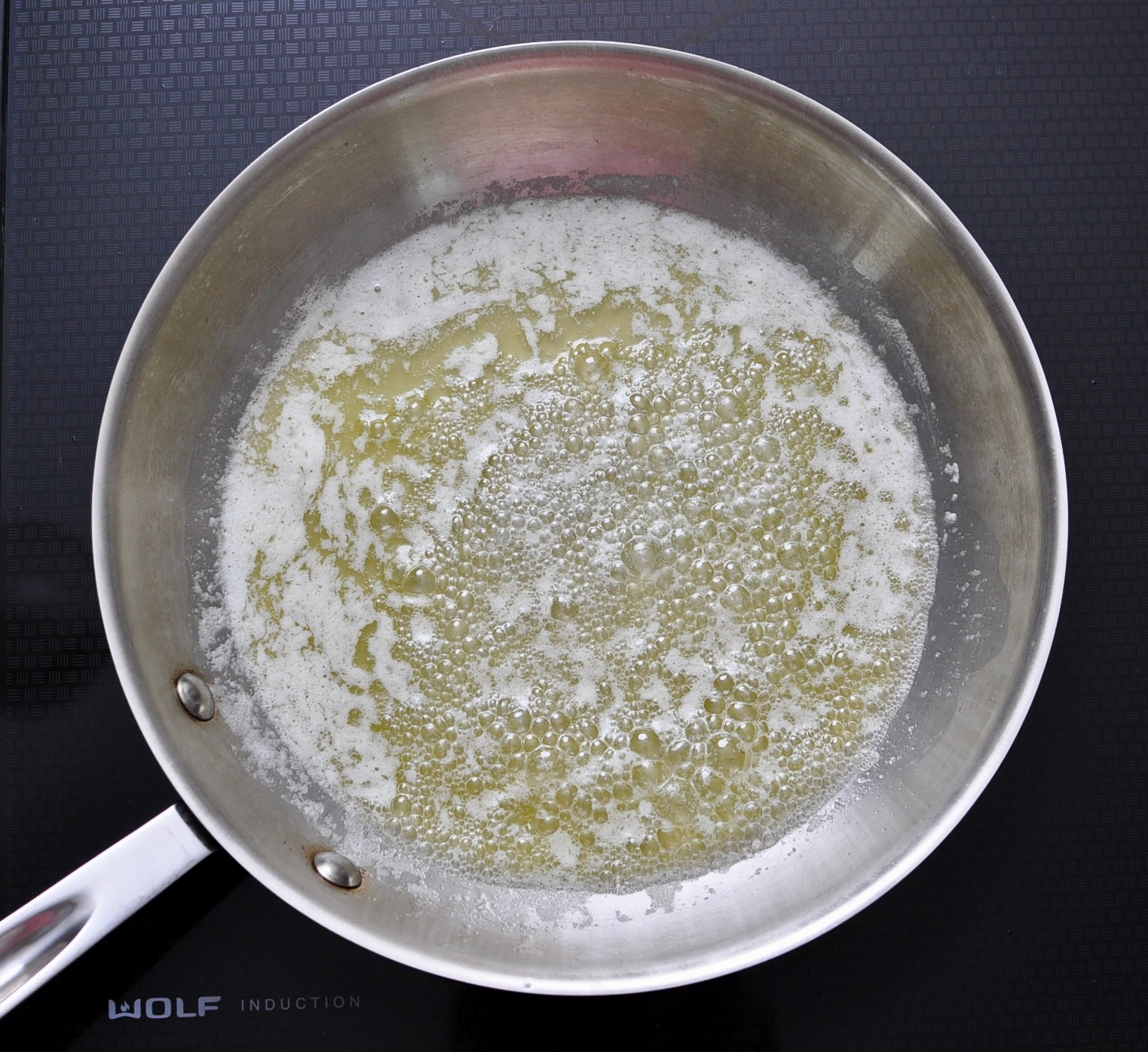 Brown butter for black sesame brownies