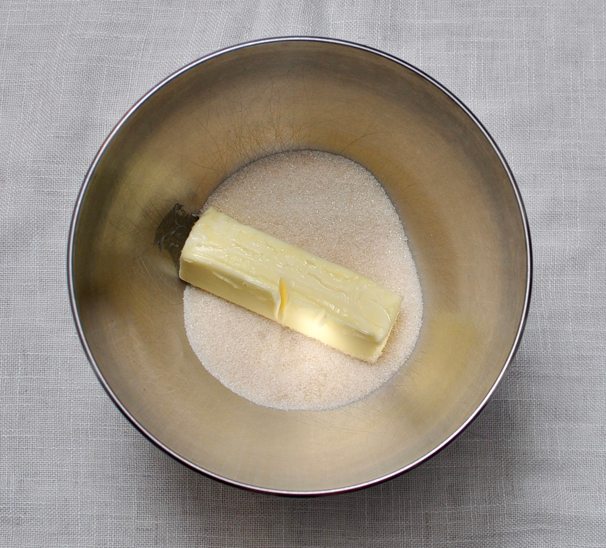 Butter and Sugar for Chocolate Ganache Drip Cake