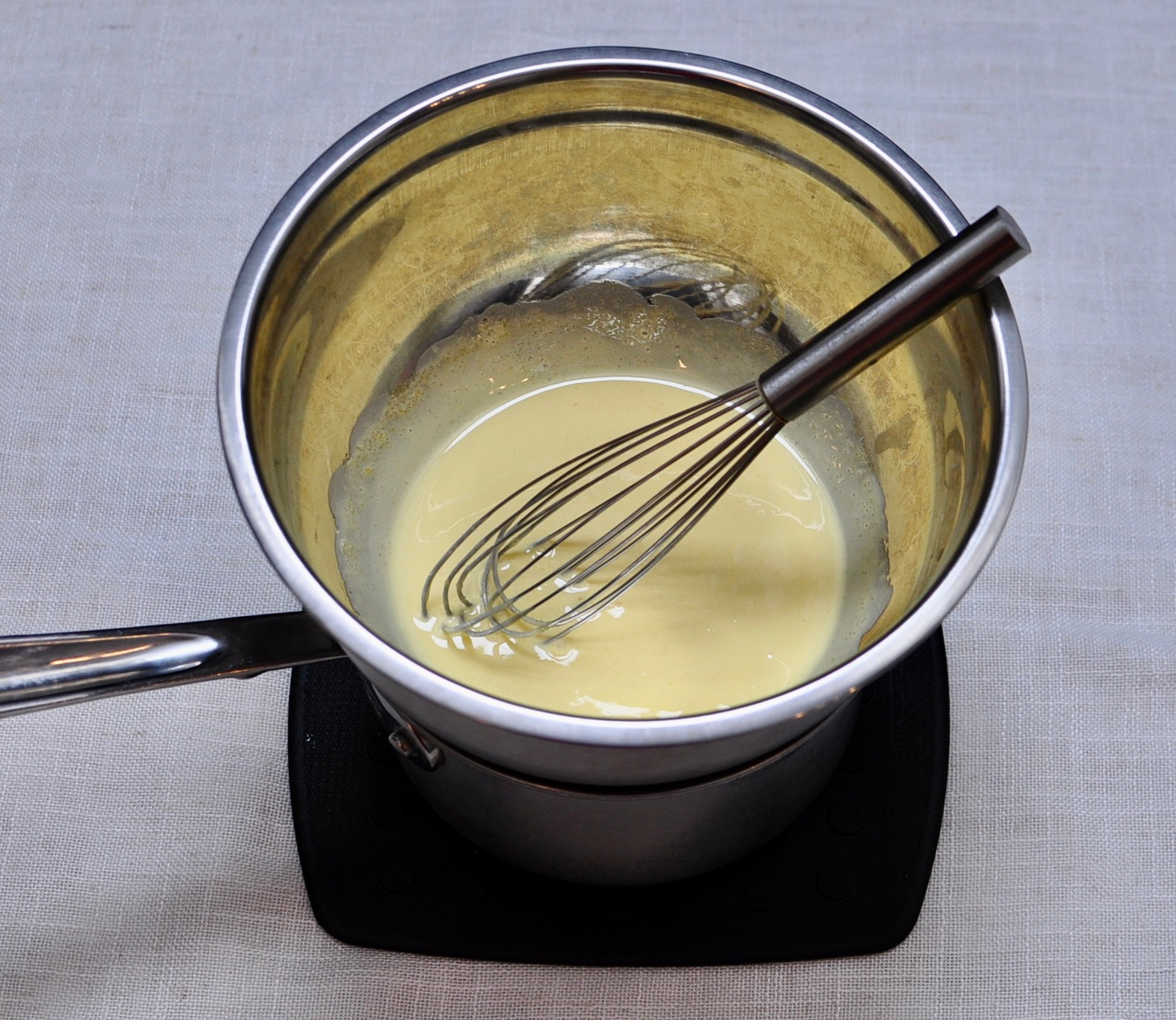 Eggs yolks and sugar for matcha mascarpone cream