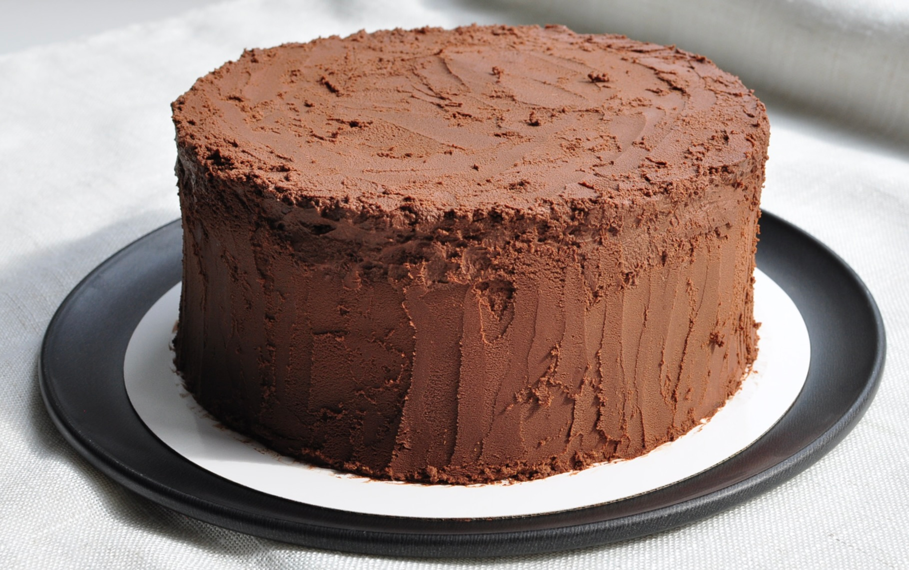 Frosted Chocolate Ganache Cake with Whipped Ganache
