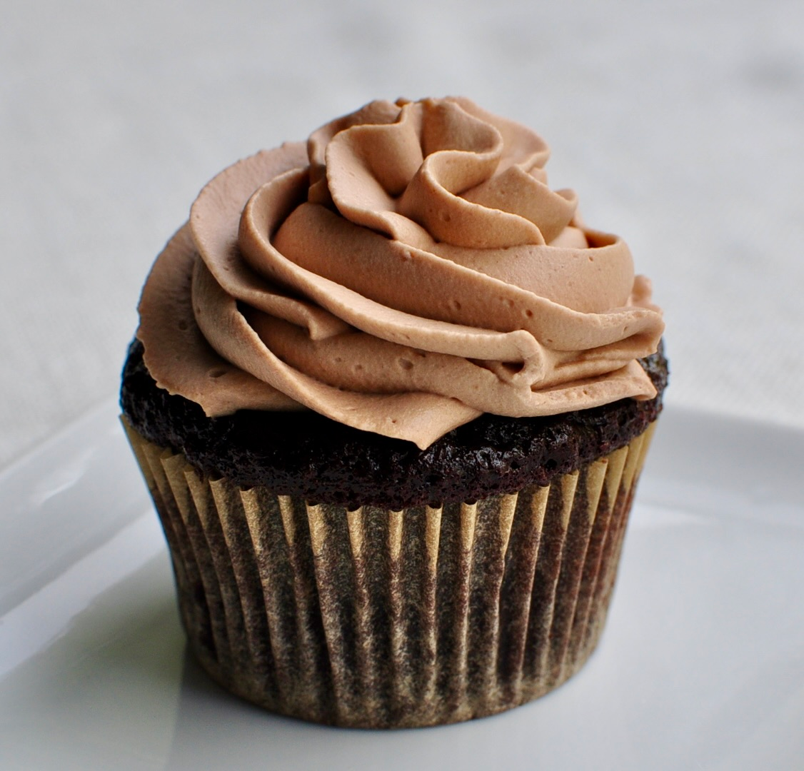Moist Chocolate Cupcake with Whipped Chocolate Frosting
