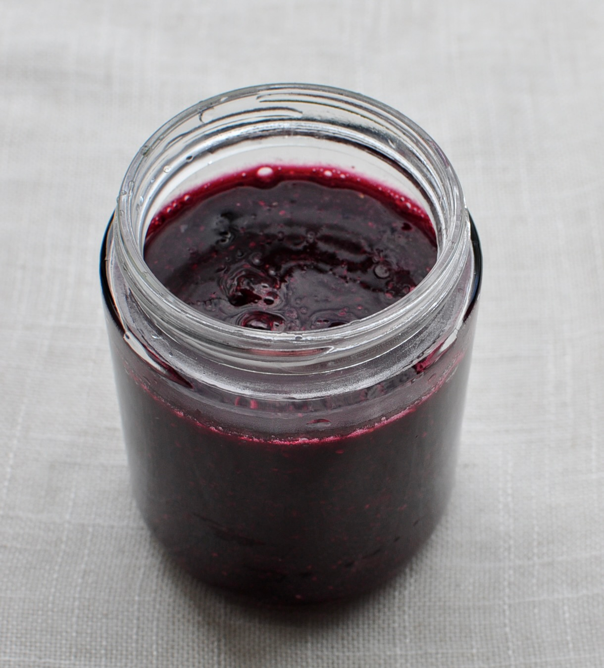 Blueberry Chia Seed Jam Honey Sweetened