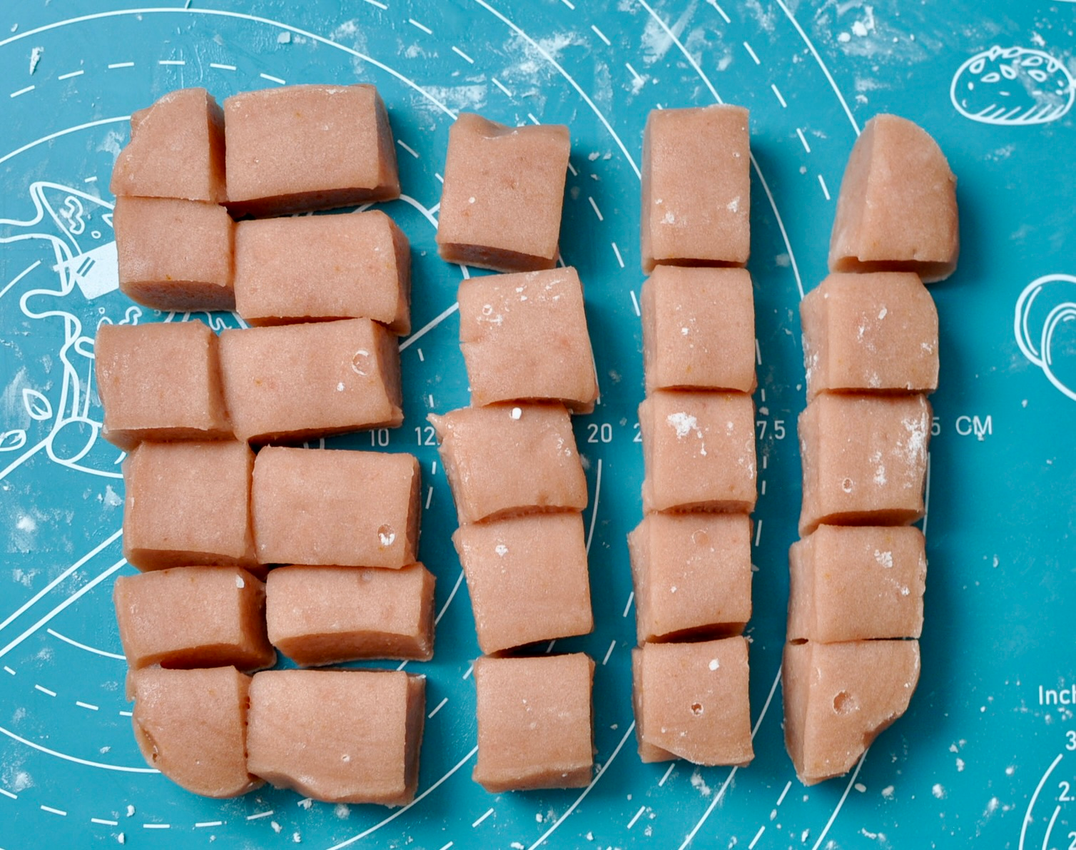 Chewy Strawberry Mochi Squares
