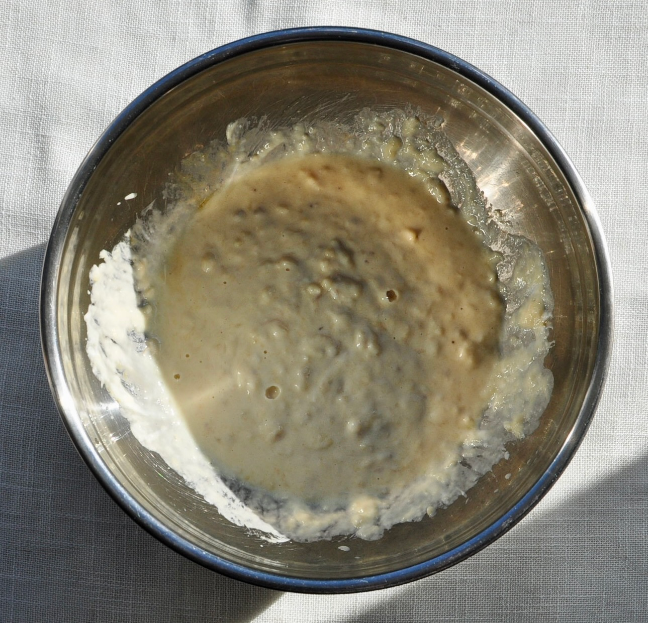 Mashed Bananas Malted Milk Powder Protein Muffins